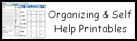 Organizing and Self Help Printables